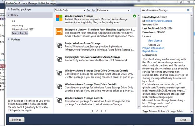 Install a Nuget package